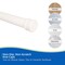 Kenney Mfg Twist & Fit No Tools Spring Tension Stall Shower Curtain Rod, 24-38in, Alabaster KN607S/87V1 - alternate 3